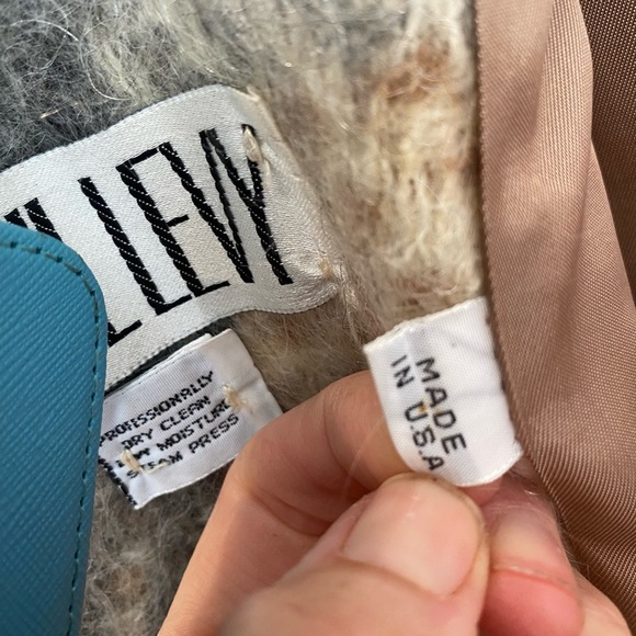 Paul Levy Vintage 80s Mohair Wool Long Coat - Picture 8 of 9